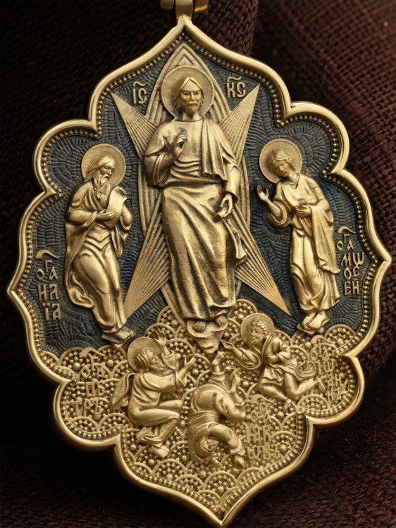 Образок из лимонного золота