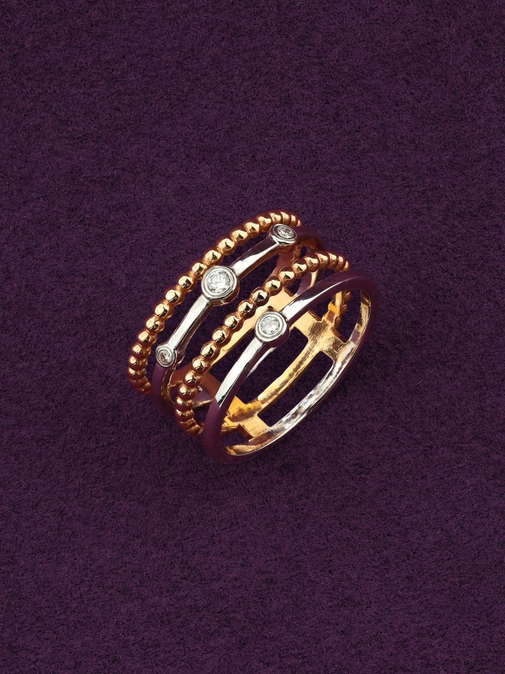 Кольцо из золота c бриллиантами