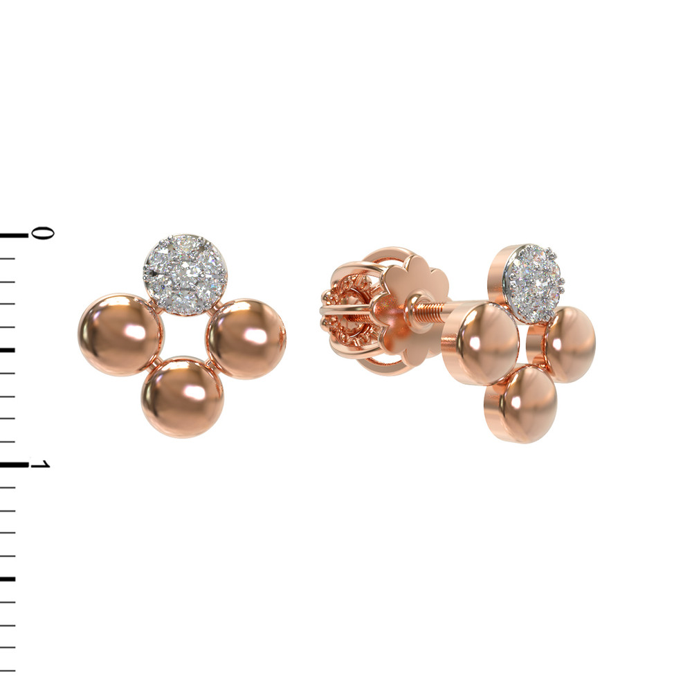 Серьги из золота c бриллиантами