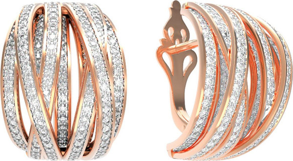 Серьги из золота c фианитом