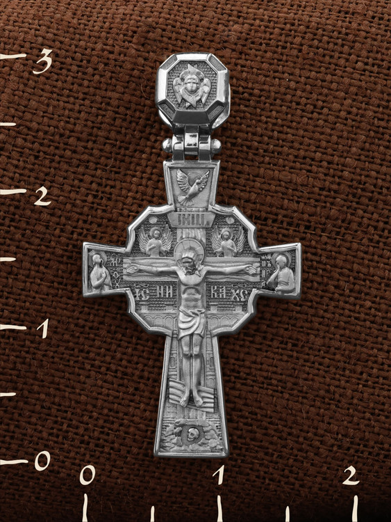 Крест из белого золота