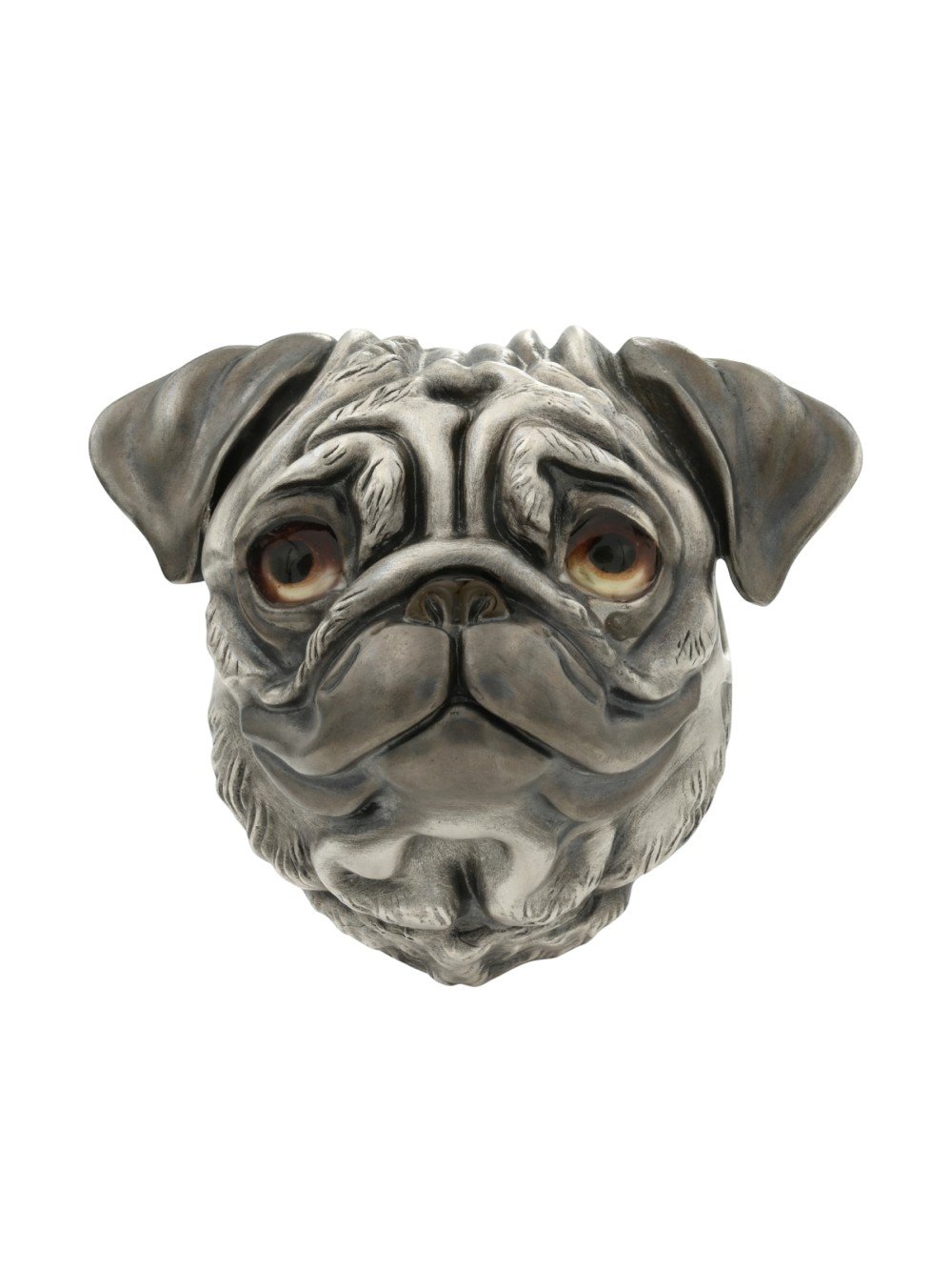 Подвеска из белого золота c эмалью