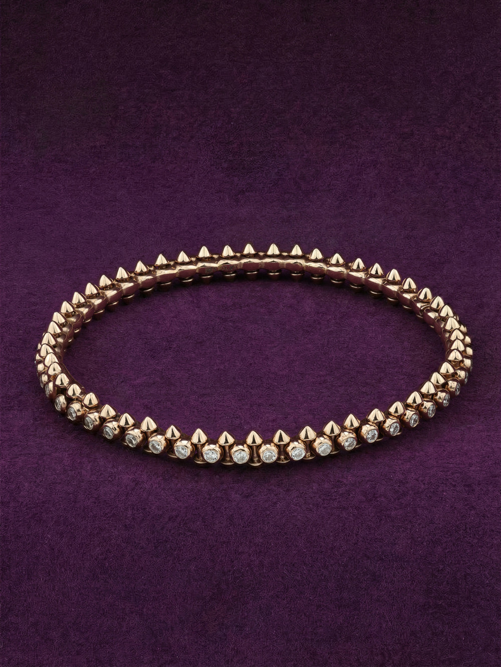 Браслет из розового золота c бриллиантами