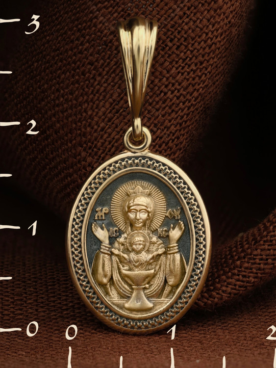 Образок из лимонного золота