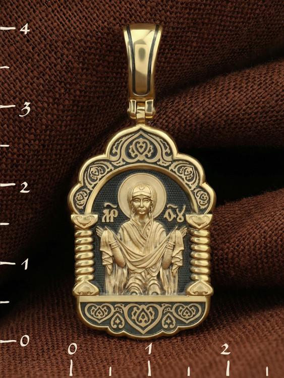 Образок из лимонного золота