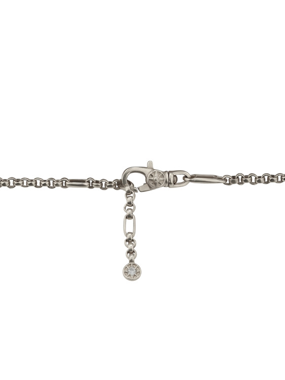 Браслет из белого золота c бриллиантами, ониксом и перламутром