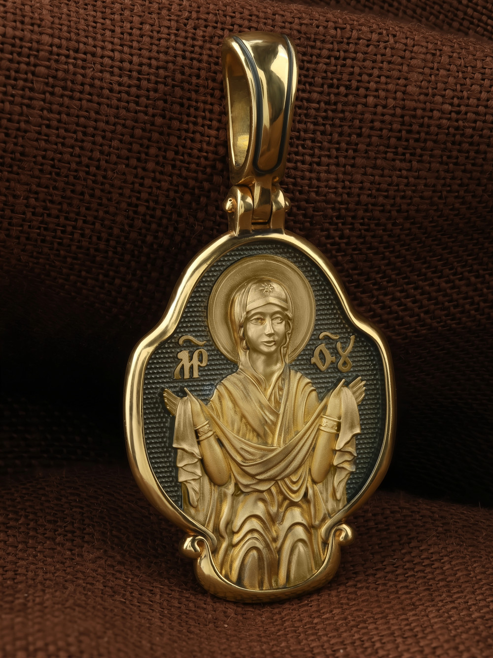 Образок из лимонного золота