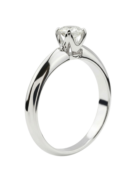 Кольцо из белого золота c бриллиантами