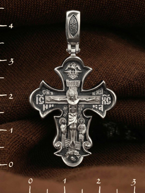 Крест из белого золота