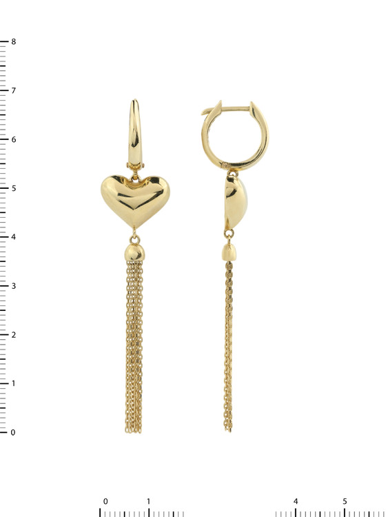 Серьги из лимонного золота