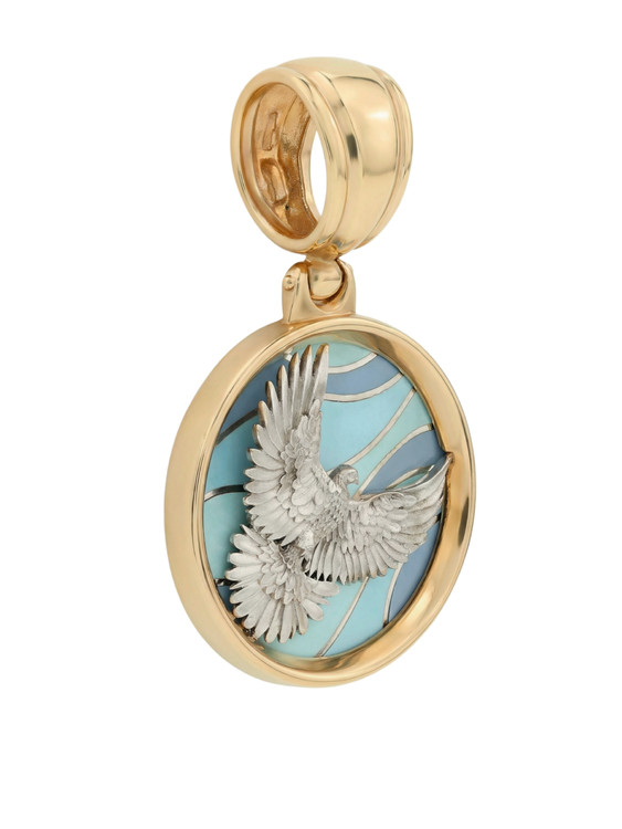 Подвеска из золота c эмалью