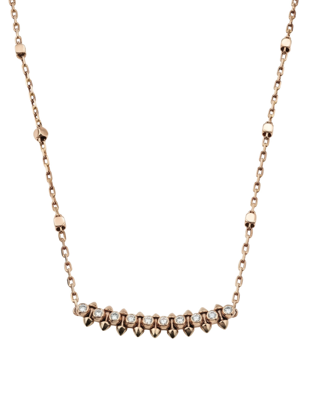 Колье из розового золота c бриллиантами