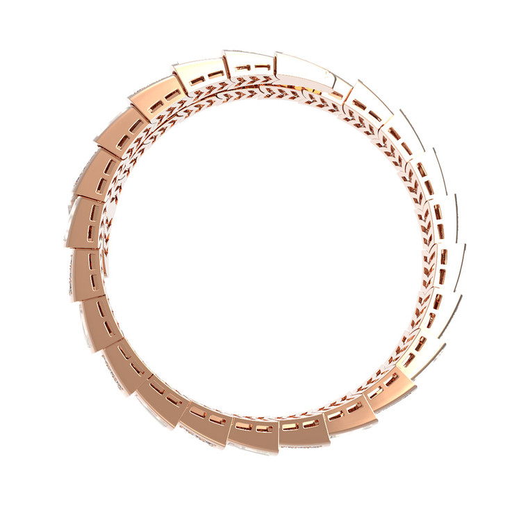 Браслет из золота c бриллиантами и малахитом