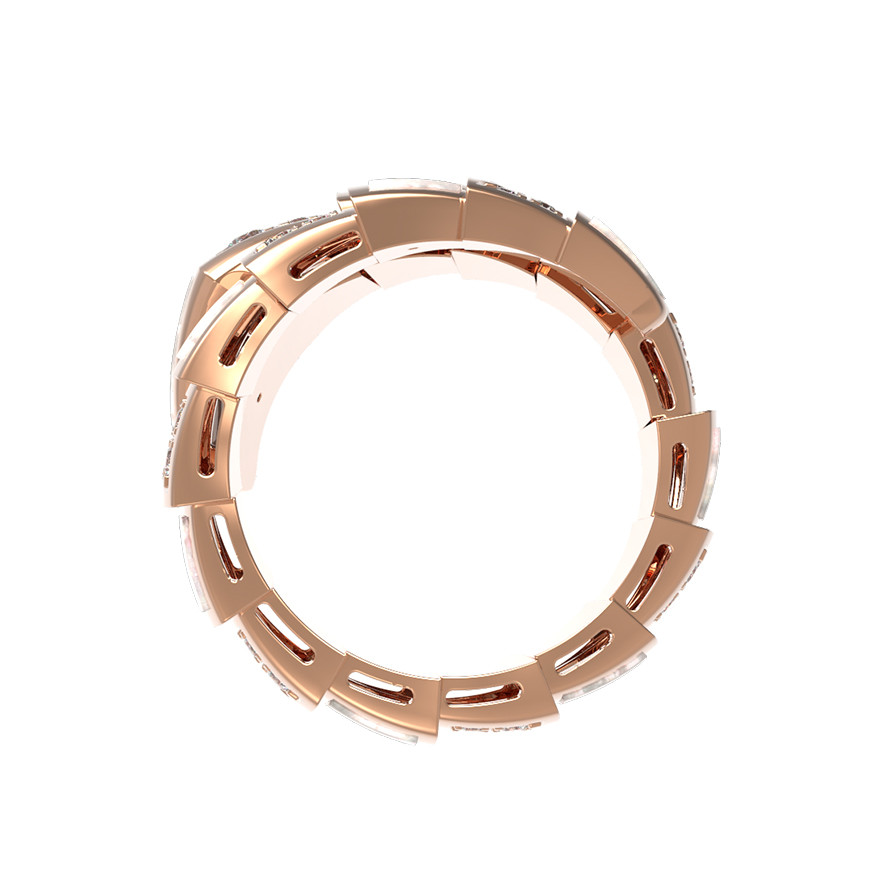 Кольцо из золота c бриллиантами и перламутром